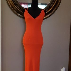 Bright Orange Midi